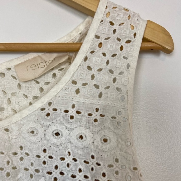 NWT Reistor The Beach Shack Shirt 100% Hemp Eyelet Summer Tank Top - Picture 8 of 16